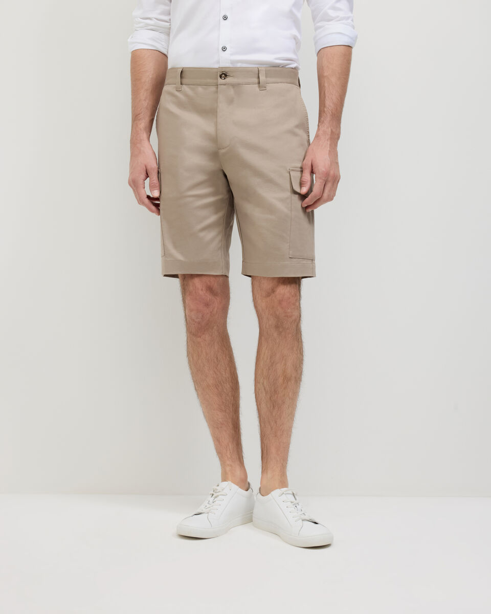 Bowie Lyocell Blend Cargo Short, Tan, hi-res